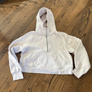 Lululemon Scuba Oversized Half-Zip Hoodie Natural Ivory XS/S